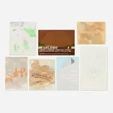 Andrew Kuo, Seven works, screenprints in colors; lithograph in colors; mixed media