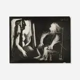 Pablo Picasso, Scène d'Interieur: l'Atelier, 1979, aquatint on BFK Rives