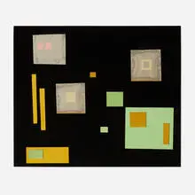 Loló Soldevilla, Untitled, 1954, mixed media collage on board