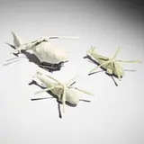 Sam Anderson, Helicopters, 2015, epoxy clay, plastic and metal