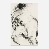 Hervé Szydlowski, Untitled, 2007, charcoal on Ingres