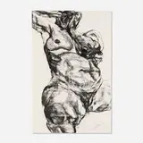 Hervé Szydlowski, Untitled, 2009, charcoal on Ingres