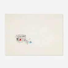 William Cordova, Empty Habits and the Huddled Hustler, 2001, mixed media on paper