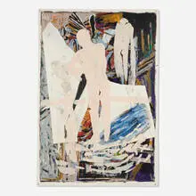 Alfonso Albacete, Cruces Negras, 1986, acrylic and charcoal on paper collage