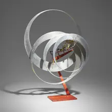 Jerome Kirk, Untitled (Kinetic Sculpture), 1976, painted aluminum