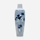 Mabel Gertrude Lewis, Vase with leaves and berries, 1912, hand-carved and glazed porcelain with pâte-sur-pâte decoration