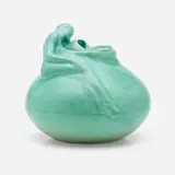 Anna Marie Valentien for Rookwood Pottery, Rare Modeled Mat figural vase