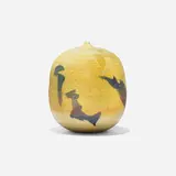 Untitled by Toshiko Takaezu, c. 1995, glazed porcelain, sold Apr 2023