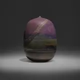 Untitled by Toshiko Takaezu, c. 1995, glazed porcelain, sold Apr 2023
