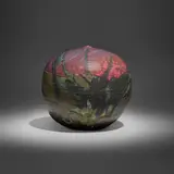 Untitled (with rattle) by Toshiko Takaezu, c. 1995, glazed porcelain, sold Apr 2023