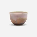 Bowl by Toshiko Takaezu, c. 1995, glazed porcelain, sold Apr 2023
