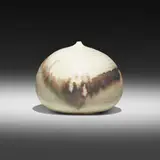 Untitled by Toshiko Takaezu, c. 1980, glazed porcelain, sold Apr 2023