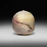 Untitled (with rattle) by Toshiko Takaezu, 2006, glazed anagama-fired stoneware, sold Apr 2023