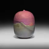 Untitled by Toshiko Takaezu, c. 1995, glazed porcelain, sold Apr 2023