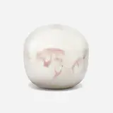 Untitled by Toshiko Takaezu, c. 1995, glazed porcelain, sold Apr 2023