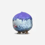 Untitled (with rattle) by Toshiko Takaezu, c. 1985, glazed porcelain, sold Apr 2023