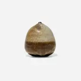 Untitled (with rattle) by Toshiko Takaezu, c. 1982, glazed porcelain, sold Apr 2023