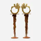 Albert Paley, Eclipse candleholders, pair