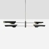 David Weeks, Torroja Cross chandelier, model 425, 2011, powder-coated aluminum and steel, chrome-plated steel