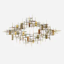 Silas Seandel, Untitled (Wall Sculpture), c. 1960, patinated, torch-cut steel, nails
