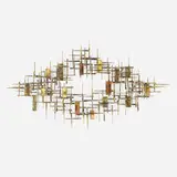 Silas Seandel, Untitled (Wall Sculpture), c. 1960, patinated, torch-cut steel, nails