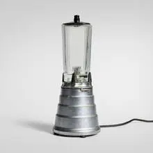 Peter Müller-Munk, Miracle Mixer, model B, 1938, chrome-plated brass, glass, plastic, rubber