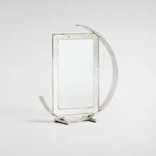 Picture frame by Art Déco, c. 1935, chrome-plated metal, glass, sold Aug 2025