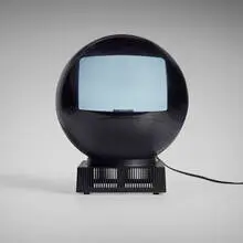 Jvc, Nivico Videosphere television, model 3240, c. 1970, plastic, chrome-plated steel