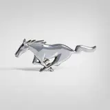 Ford Motor Company, Mustang grille emblem, 1973, chrome-plated metal