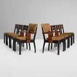 Donald Deskey, Dining chairs, set of eight