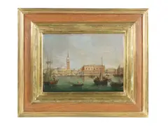 Venetian School, The Bacino di San Marco, Venice, oil on panel