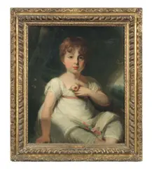 John Opie Ra, Portrait of a girl, seated, oil on canvas