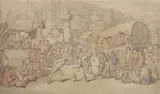 Thomas Rowlandson, A Cornish wrestling match