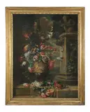 Still life of flowers by Dutch School, oil on canvas, offered Jul 2017