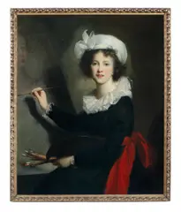 Luigi Bardi, Portrait of Elisabeth Louise Vigée Le Brun, oil on canvas