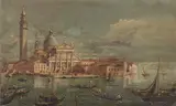 Giacomo Guardi, San Giorgio Maggiore, Venice, oil on panel