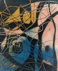 Theodor Werner, Keimen, 1951, Öl und Kreide auf Leinwand