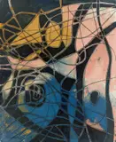 Theodor Werner, Keimen, 1951, Öl und Kreide auf Leinwand
