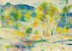 Fränkische Landschaft by Curt Herrmann, Um 1923, Öl auf Leinwand, auf Pappe, auf Hartfaser, sold Dec 2016