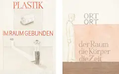 Werkzeichnung (Plastik im Raum gebunden) by Franz Erhard Walther, 1971, Bleistift und Aquarell auf Papier, mit einem angefügten Papierstreifen entlang der Unterkante, sold Dec 2017