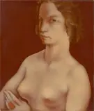 Hans Orlowski, Die Stolze, 1931, Mischtechnik auf Holz