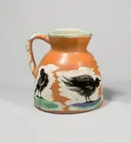 Pichet aux oiseaux by Pablo Picasso, 1962, Krug, weißer Ton, mit Engobenbemalung, teilweise glasiert. Höhe: 21,4 cm (8 ⅜ in.); ceramic, Madoura edition, sold Jun 2017