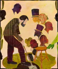 Ryan Mosley, Gardeners World, 2012, Öl auf Leinwand