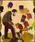 Ryan Mosley, Gardeners World, 2012, Öl auf Leinwand