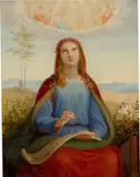 Johann Jakob Jung, Die Heilige Cäcilie, 1840, Öl auf Leinwand