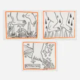 Keith Haring, Three works from the Against All Odds, 20 Drawings series