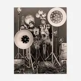 O. Winston Link, O. Winston Link and George Thom with Part of Equipment Used in Making Night Scenes with Synchronizer Flash, New York, gelatin silver print