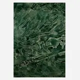Daniel Lefcourt, Cast (Divisible Into Discrete Unites), 2013, PBK31 (perylene green-black) pigment and urethane paint on canvas