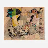 Paul Ninas, 3 Fishes, 1955, mixed media on paper