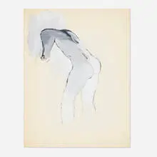 Joe Brainard, Nude, 1967, gouache on paper